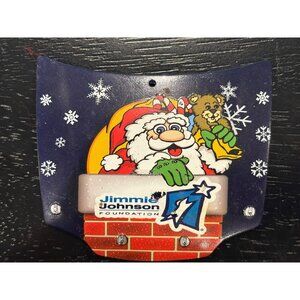 Nascar Christmas Tree Santa Claus Jimmie Johnson Hood Ornament Sam Bass